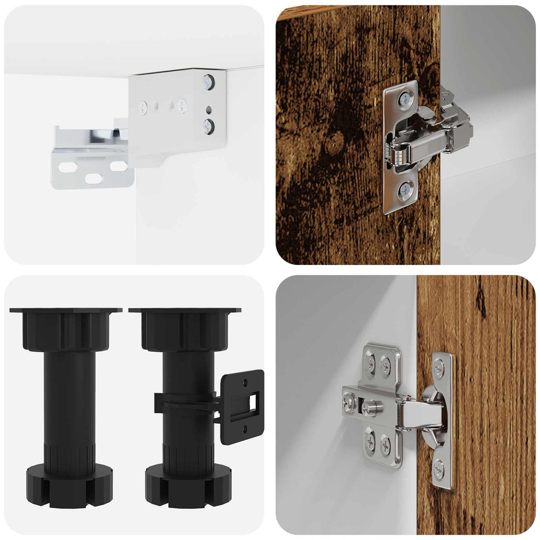 Køkken enhed LYON 8 pcs Gammelt træ Konstrueret træ