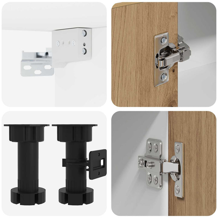 Køkken enhed LYON 8 pcs Artisan-eg Konstrueret træ