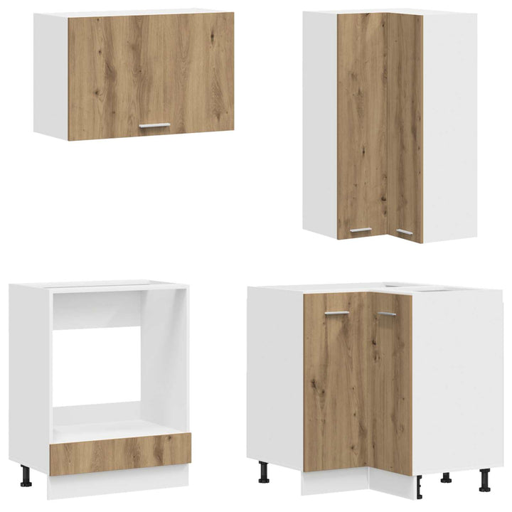 Køkken enhed LYON 8 pcs Artisan-eg Konstrueret træ