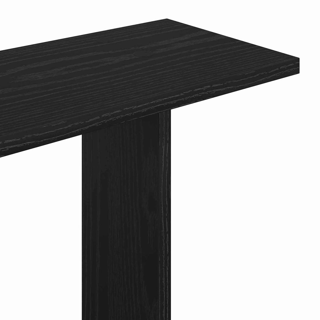 Væghylde Sort eg 100 x 20 x 126 cm Konstrueret træ