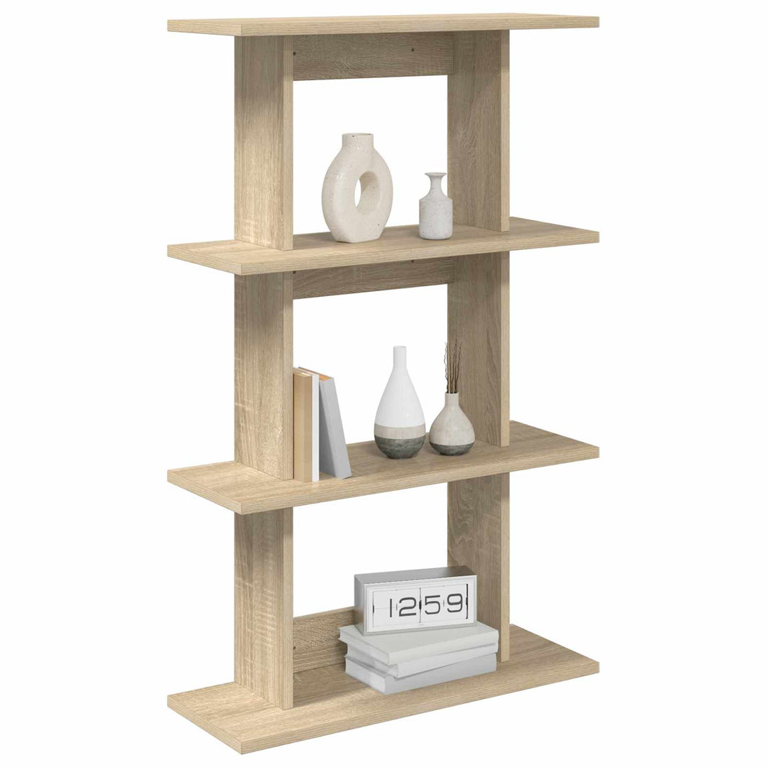 Væghylde Vægmonteret Sonoma-eg 56 x 20 x 90 cm Konstrueret træ