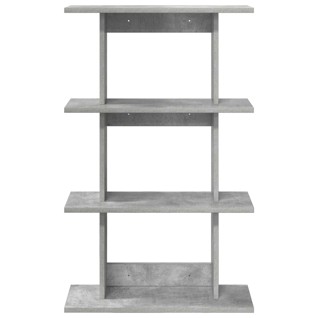 Væghylde Vægmonteret Betongrå 56 x 20 x 90 cm Konstrueret træ