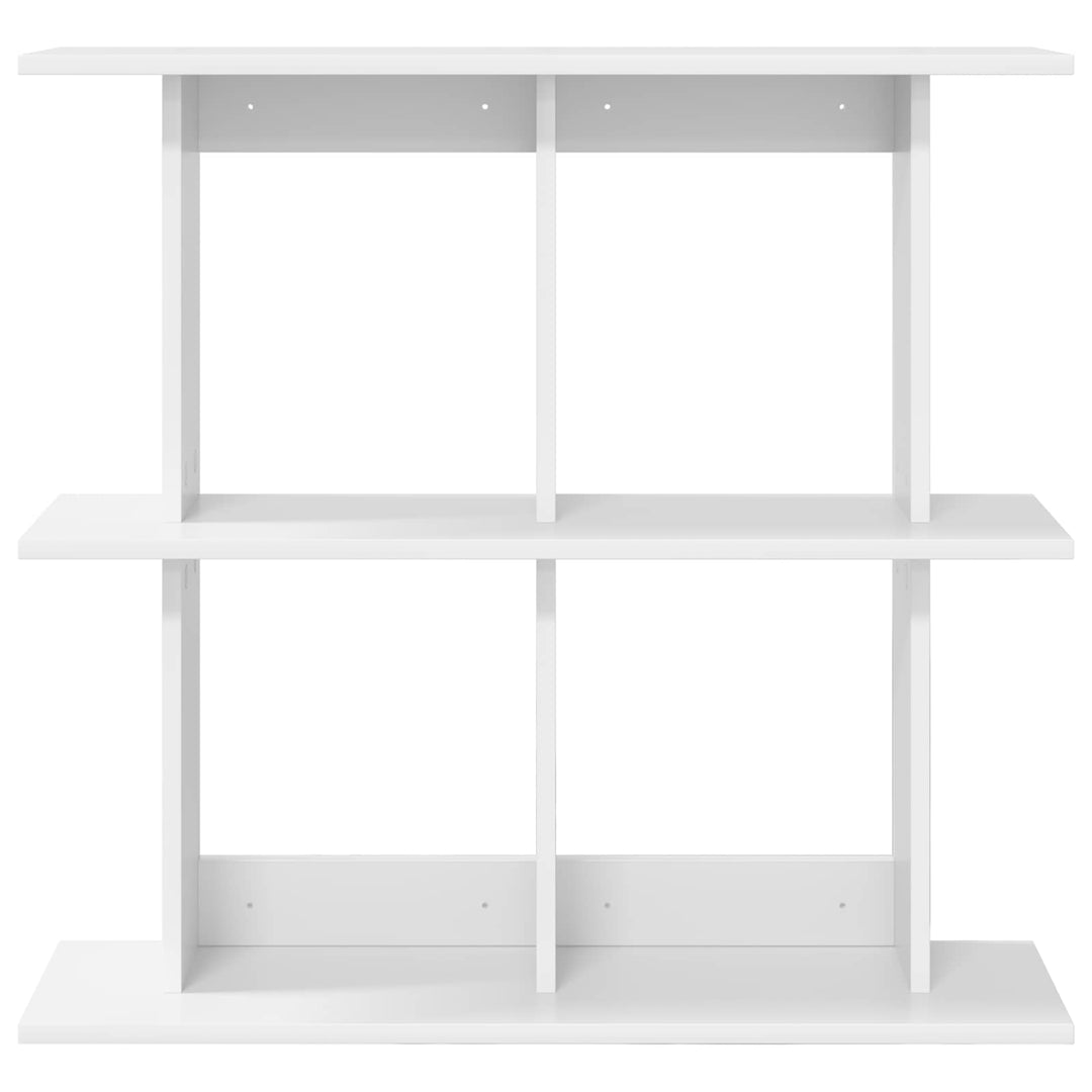 Væghylde Vægmonteret Hvid 80 x 20 x 75 cm Konstrueret træ