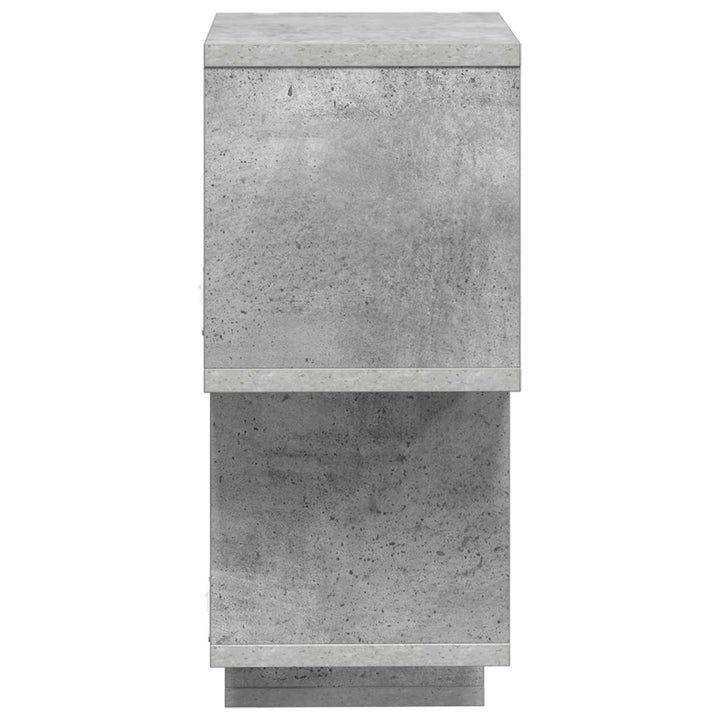 Svævende hylde Vægmonteret Betongrå 87 x 20 x 55 cm