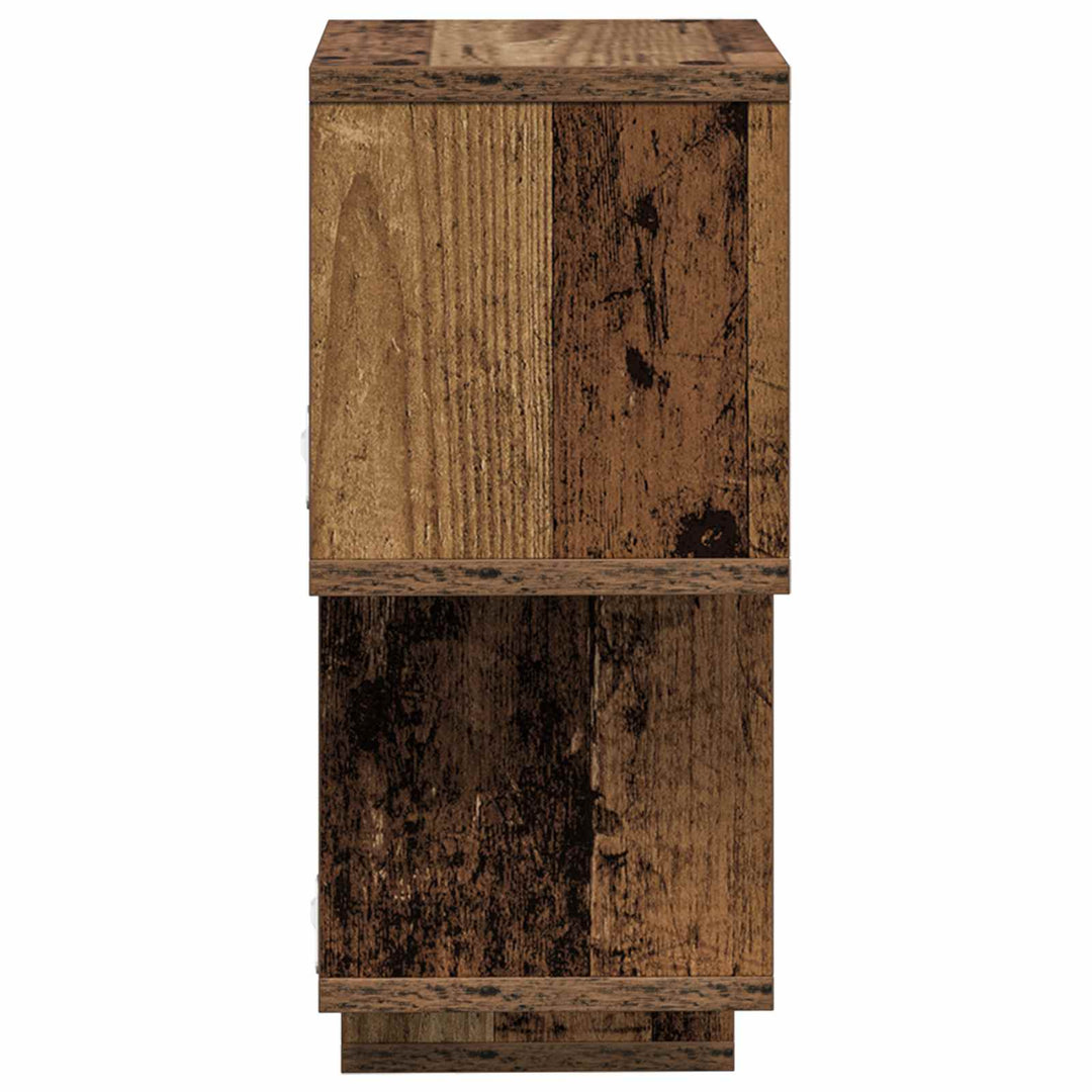 Svævende hylde Vægmonteret Gammelt træ 87 x 20 x 55 cm