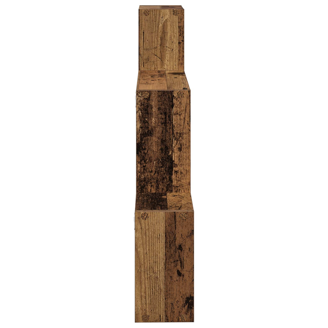Væghylde Vægmonteret Gammelt træ 91,5 x 15 x 76 cm