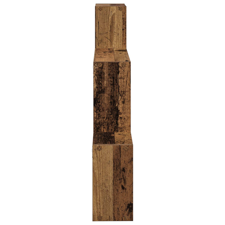 Væghylde Vægmonteret Gammelt træ 91,5 x 15 x 76 cm