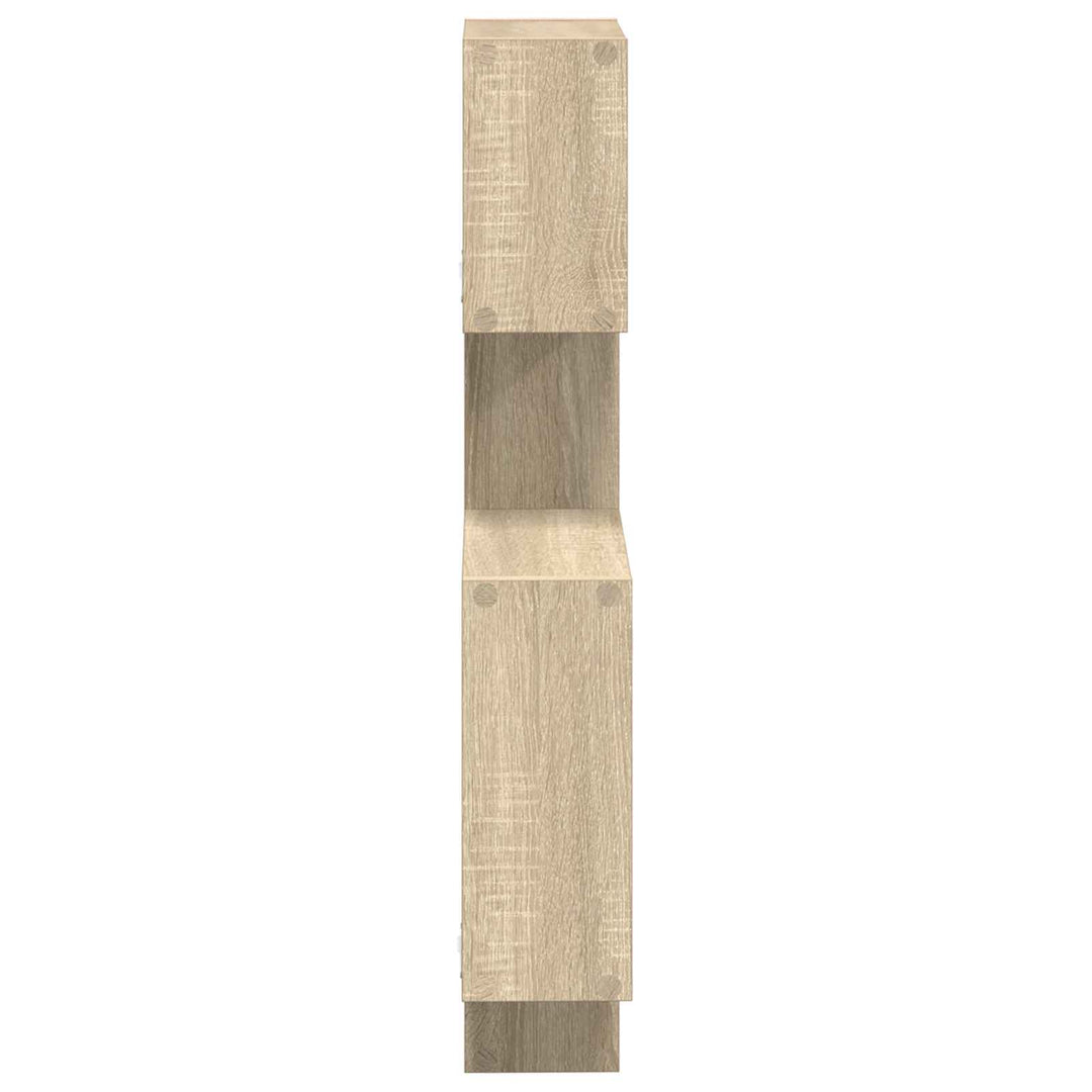 Væg Kub Hylder Vægmonteret Sonoma-eg 64 x 13,5 x 91,5 cm