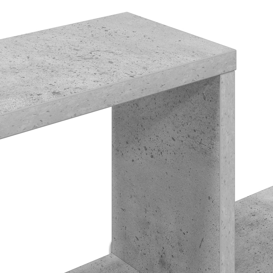 Væg Kub Hylder Vægmonteret Betongrå 64 x 13,5 x 91,5 cm