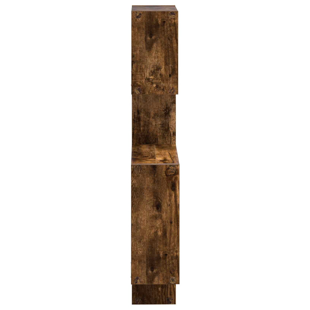 Væg Kub Hylder Vægmonteret Røget eg 64 x 13,5 x 91,5 cm