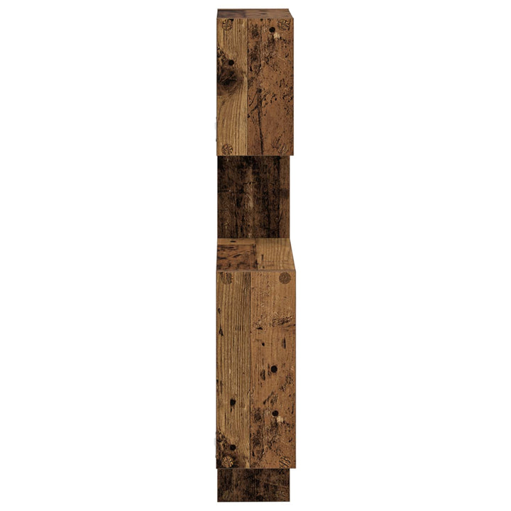 Væg Kub Hylder Vægmonteret Gammelt træ 64 x 13,5 x 91,5 cm