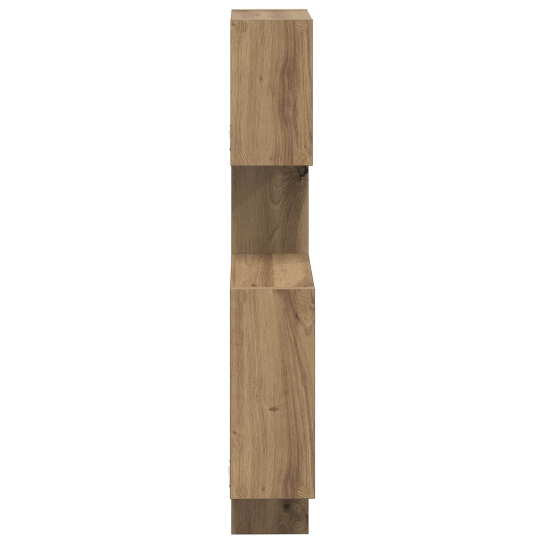 Væg Kub Hylder Vægmonteret Artisan-eg 64 x 13,5 x 91,5 cm