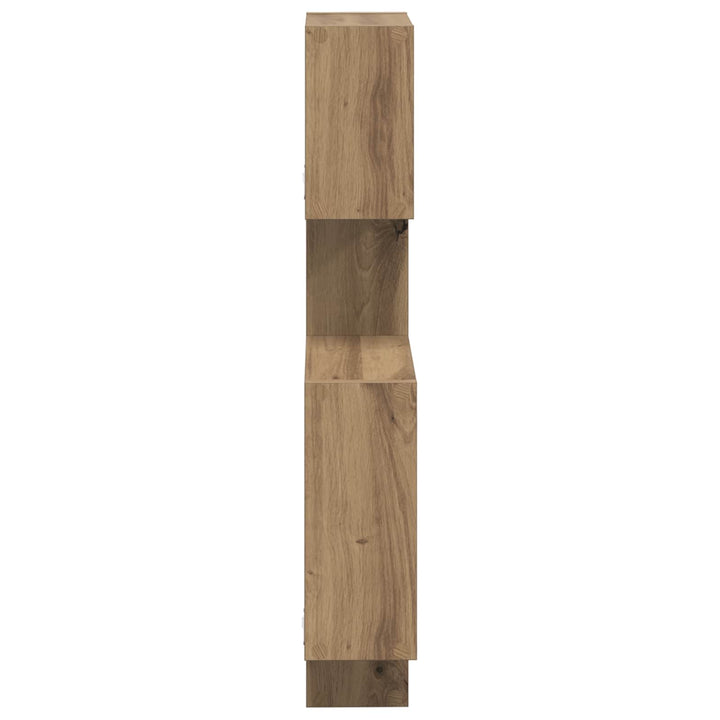 Væg Kub Hylder Vægmonteret Artisan-eg 64 x 13,5 x 91,5 cm