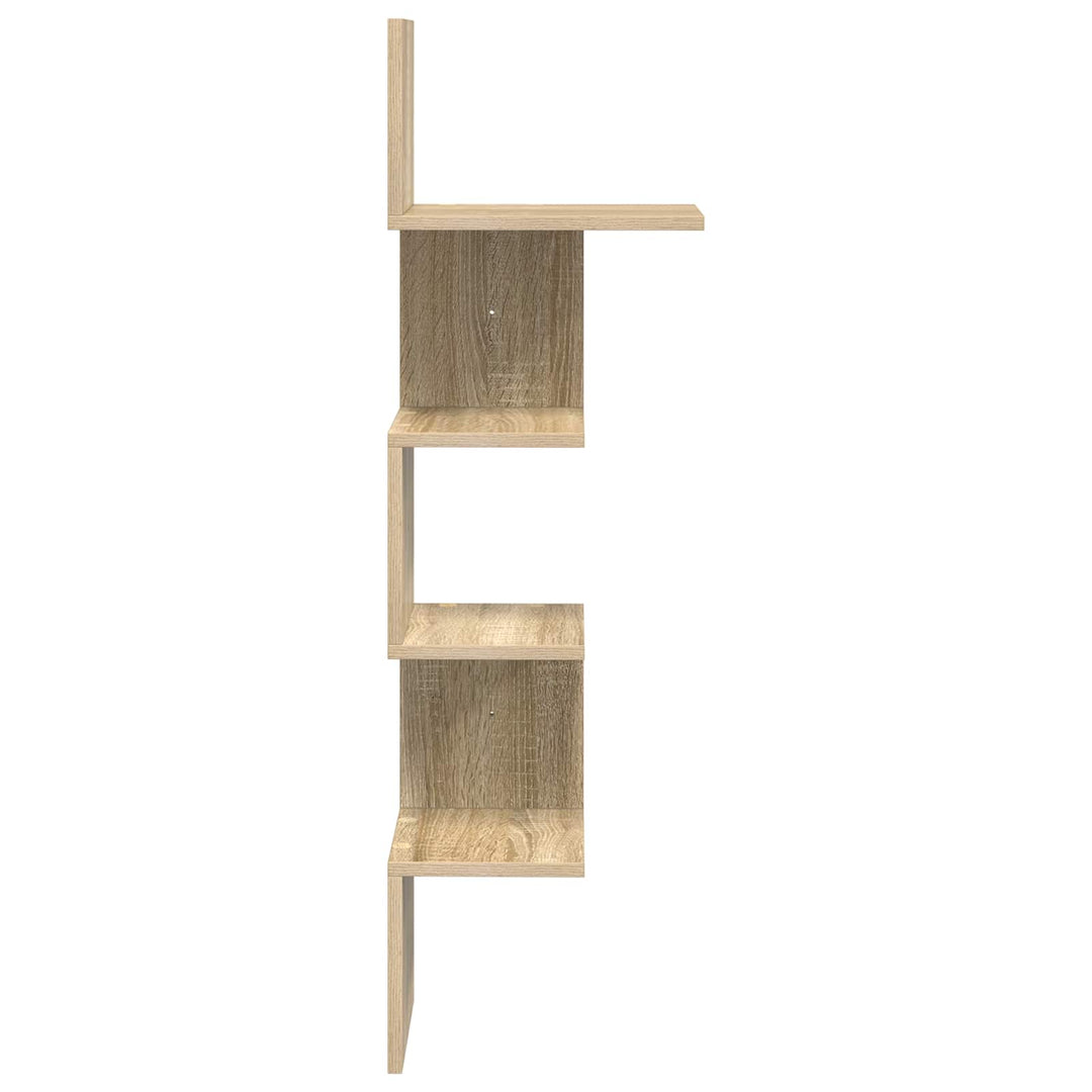 Væghylde Vægmonteret Sonoma-eg 32 x 21 x 107 cm Konstrueret træ