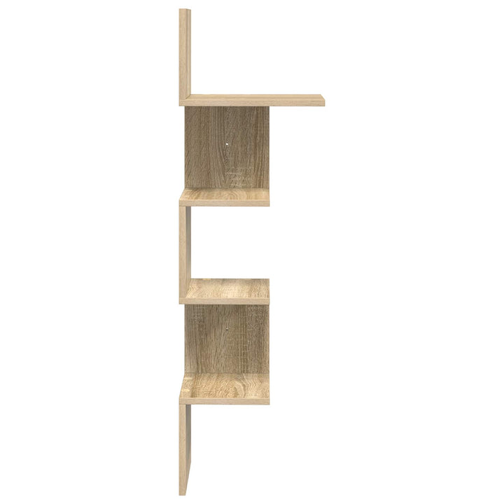 Væghylde Vægmonteret Sonoma-eg 32 x 21 x 107 cm Konstrueret træ