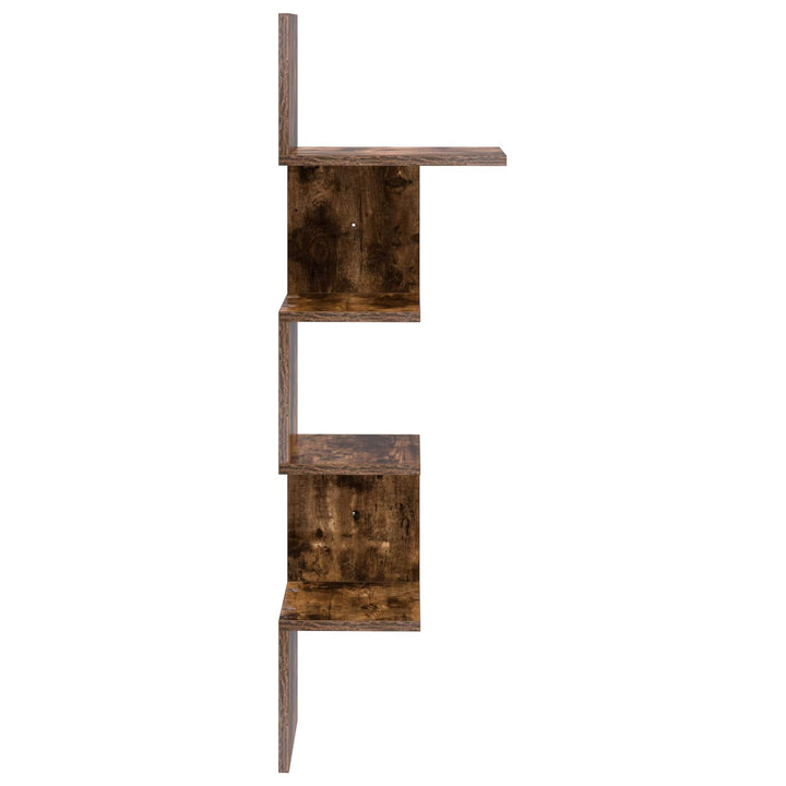 Væghylde Vægmonteret Røget eg 32 x 21 x 107 cm Konstrueret træ