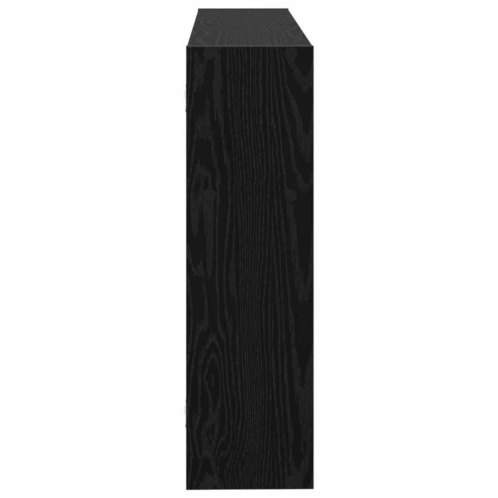 Væghylde Vægmonteret Sort eg 95 x 20 x 69,5 cm Konstrueret træ
