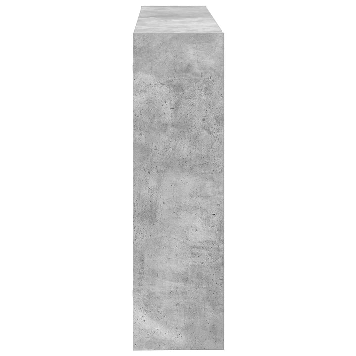 Væghylde Vægmonteret Betongrå 95 x 20 x 69,5 cm Konstrueret træ