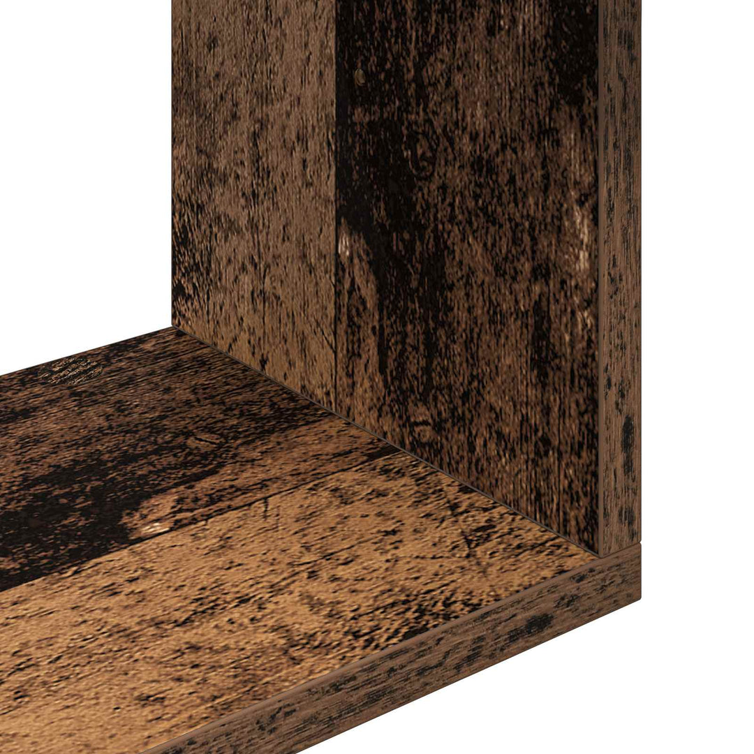 Væghylde Vægmonteret Gammelt træ 95 x 20 x 69,5 cm