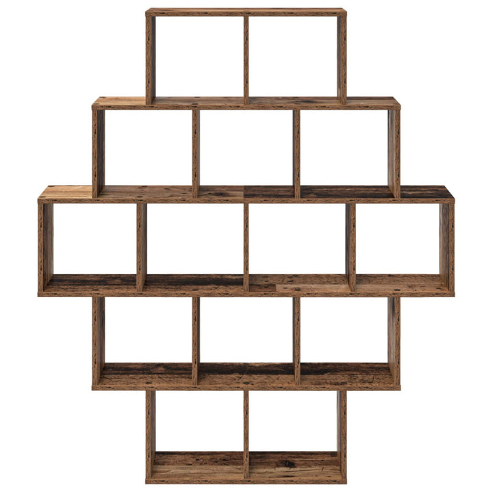 Væghylde Gammelt træ 120 x 20 x 136 cm Konstrueret træ