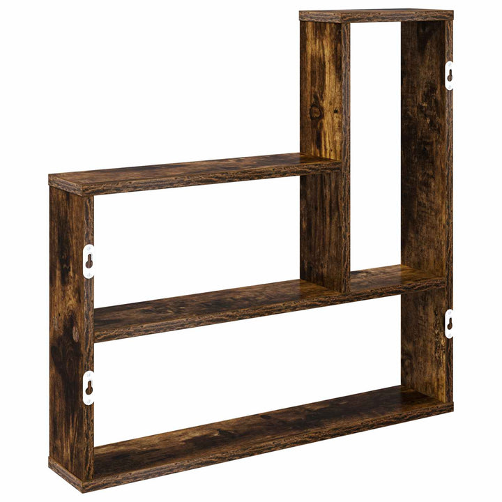 Væghylde Røget eg 60 x 11 x 60 cm Konstrueret træ