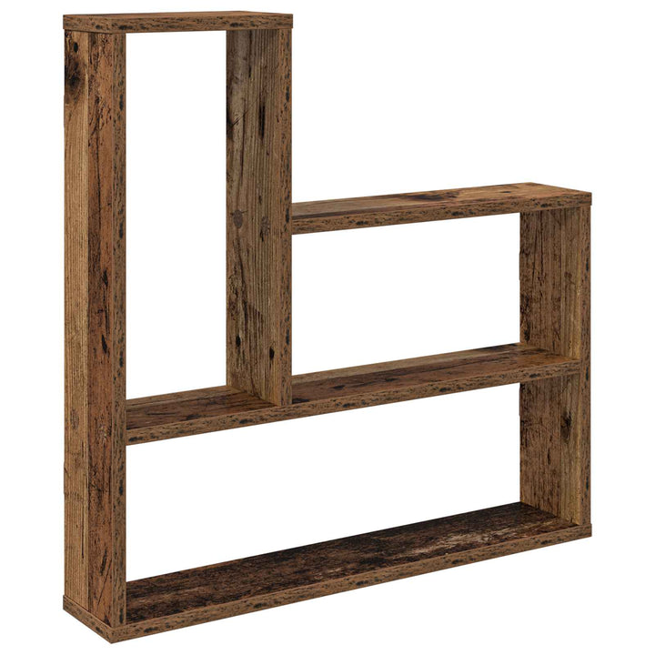 Væghylde Gammelt træ 60 x 11 x 60 cm Konstrueret træ
