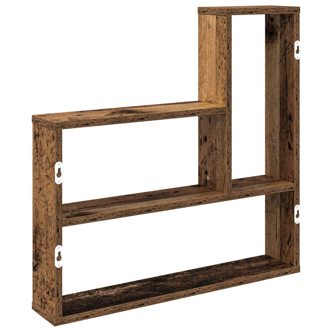 Væghylde Gammelt træ 60 x 11 x 60 cm Konstrueret træ
