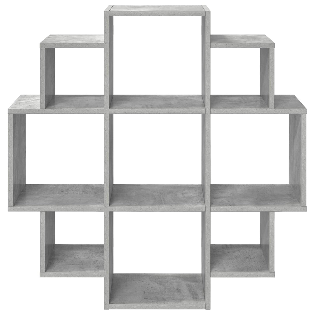 Væghylde Betongrå 90 x 25 x 90 cm Konstrueret træ