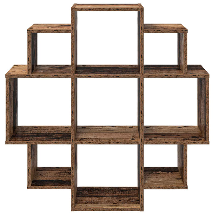 Væghylde Gammelt træ 90 x 25 x 90 cm Konstrueret træ