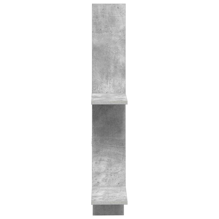 Væghylde Betongrå 61 x 15 x 102 cm Konstrueret træ