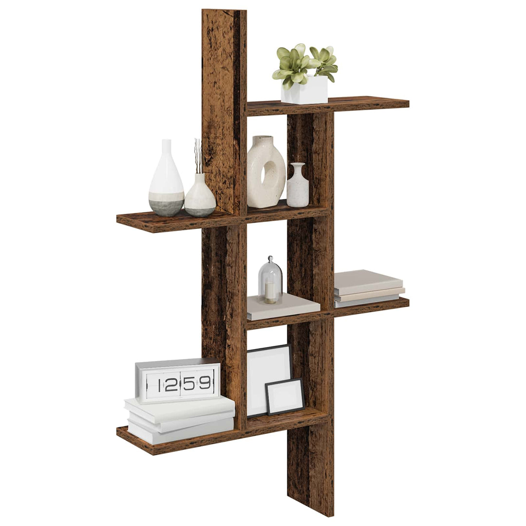 Væghylde Gammelt træ 61 x 15 x 102 cm Konstrueret træ