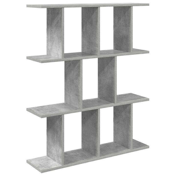Væghylde Betongrå 80 x 20 x 96 cm Konstrueret træ