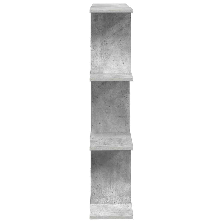 Væghylde Betongrå 80 x 20 x 96 cm Konstrueret træ