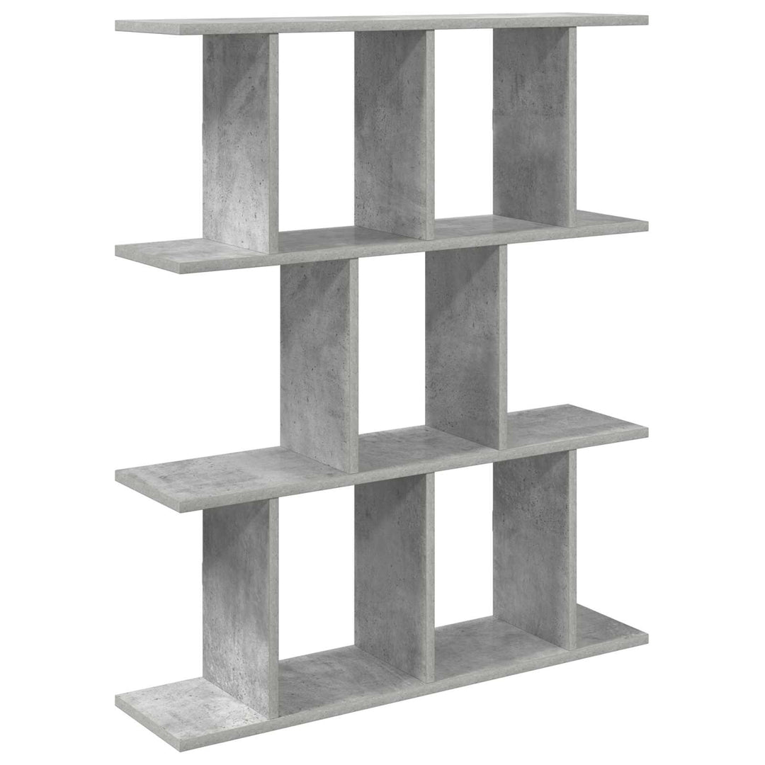 Væghylde Betongrå 102 x 20 x 96 cm Konstrueret træ