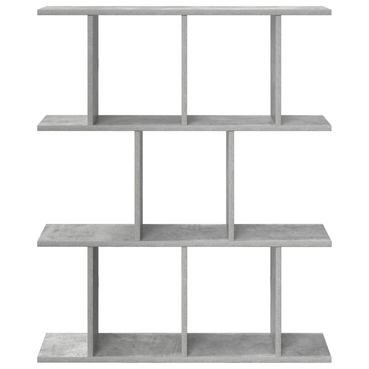 Væghylde Betongrå 102 x 20 x 96 cm Konstrueret træ