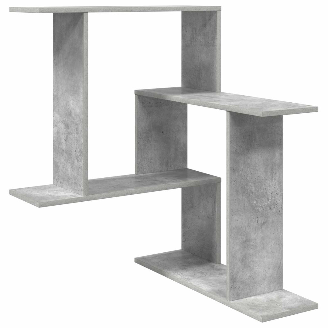Væghylde Betongrå 67 x 67 x 87 cm Konstrueret træ