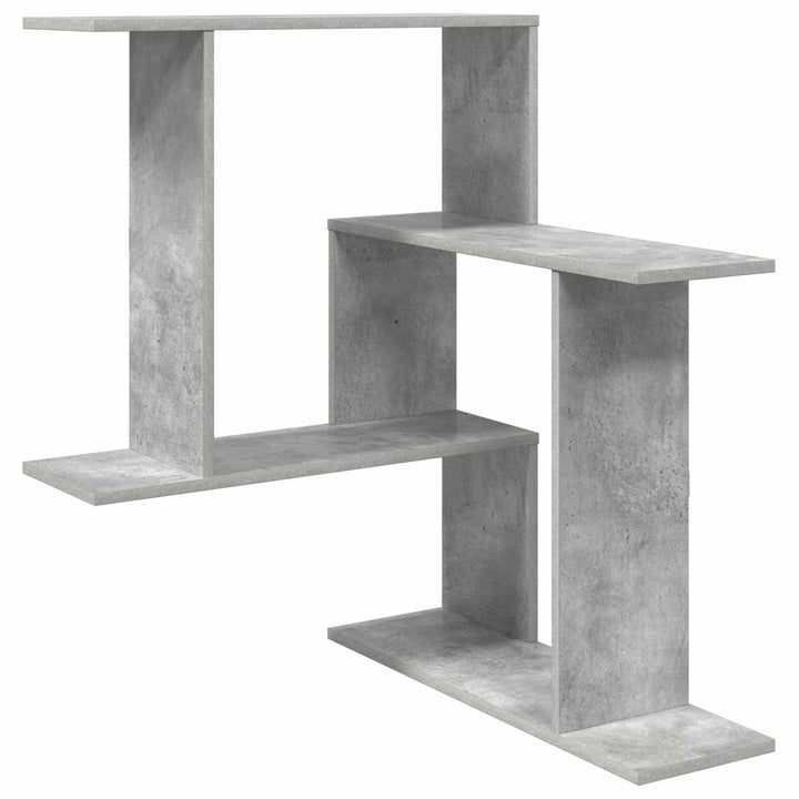 Væghylde Betongrå 67 x 67 x 87 cm Konstrueret træ