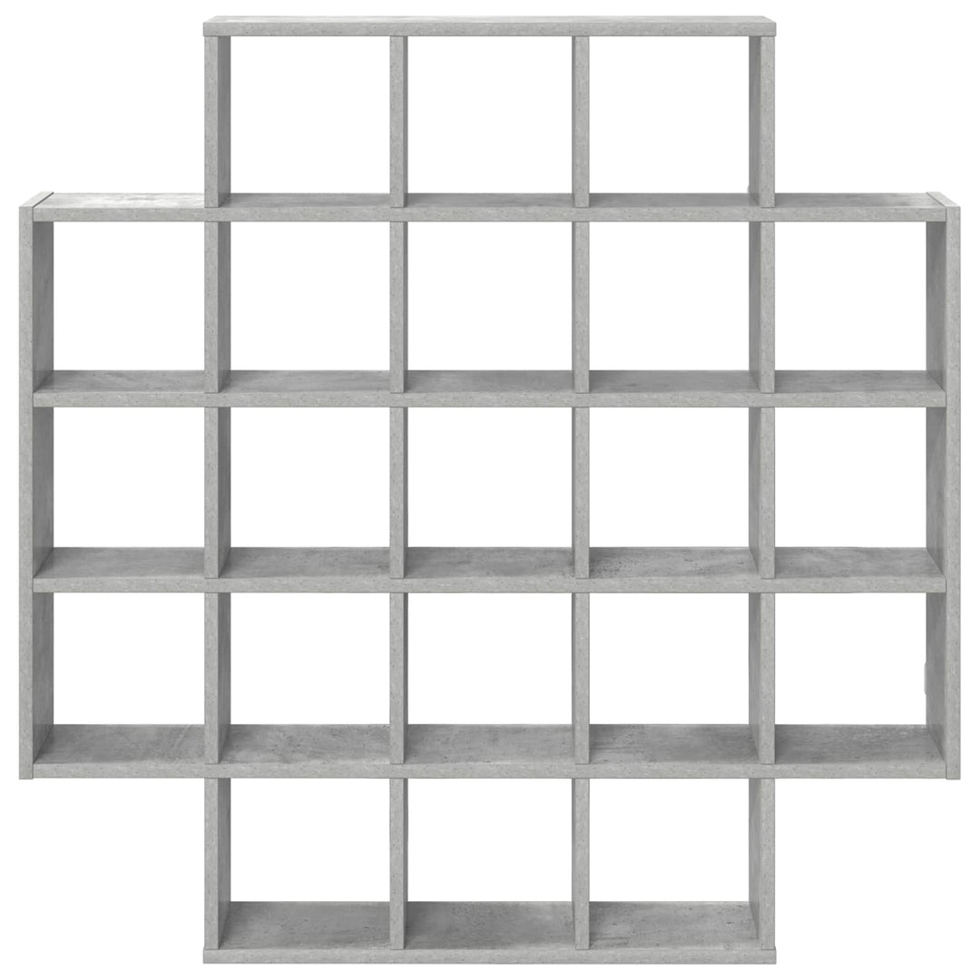 Væghylde Betongrå 100 x 13 x 100 cm Konstrueret træ