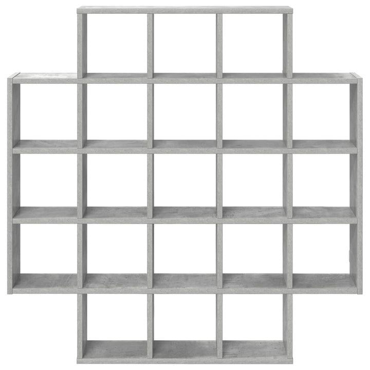 Væghylde Betongrå 100 x 13 x 100 cm Konstrueret træ