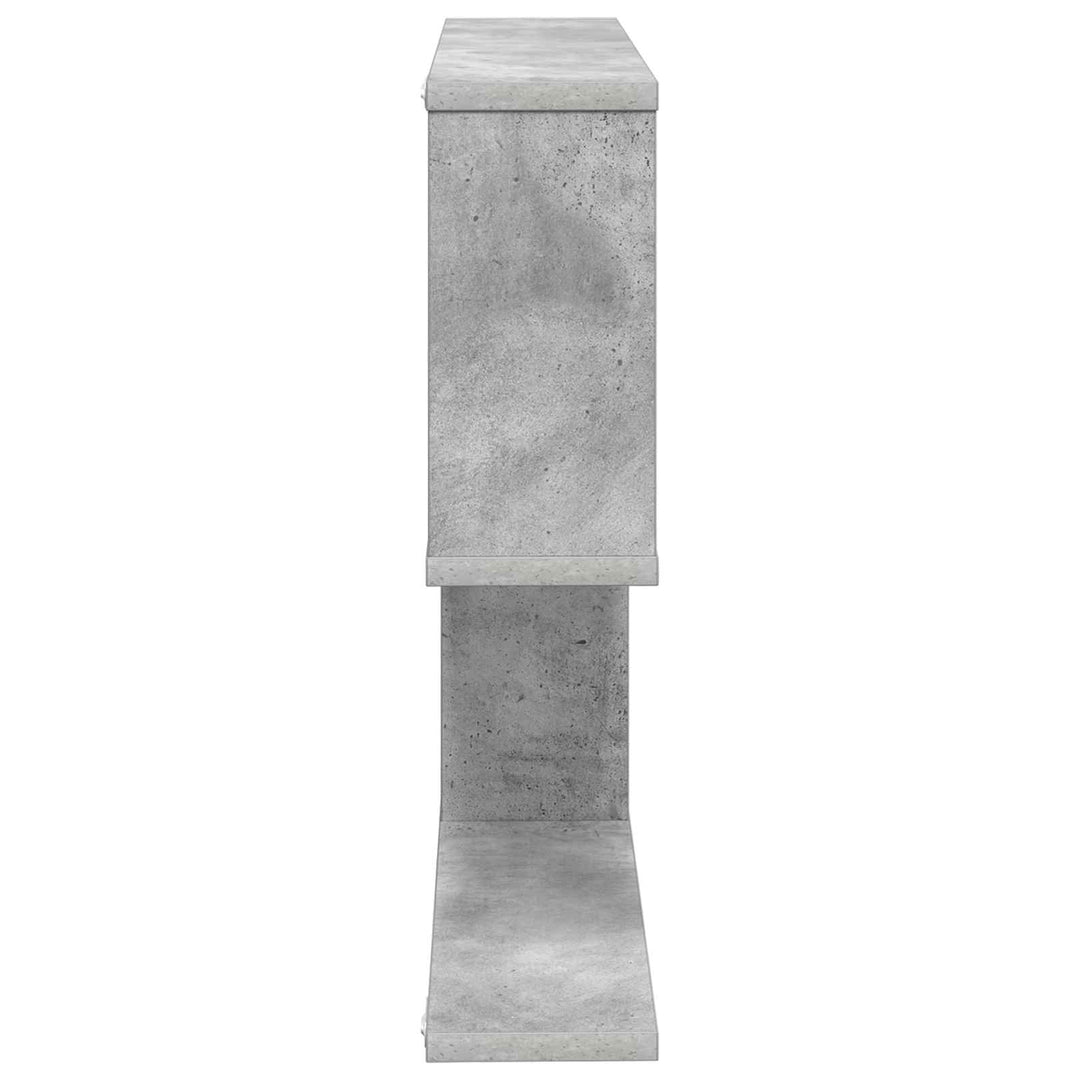 Væghylde Betongrå 100 x 12 x 50,5 cm Konstrueret træ