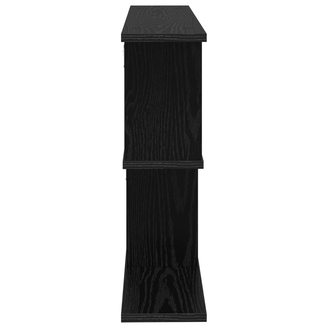 Væghylde Sort eg 80 x 15 x 50,5 cm Konstrueret træ