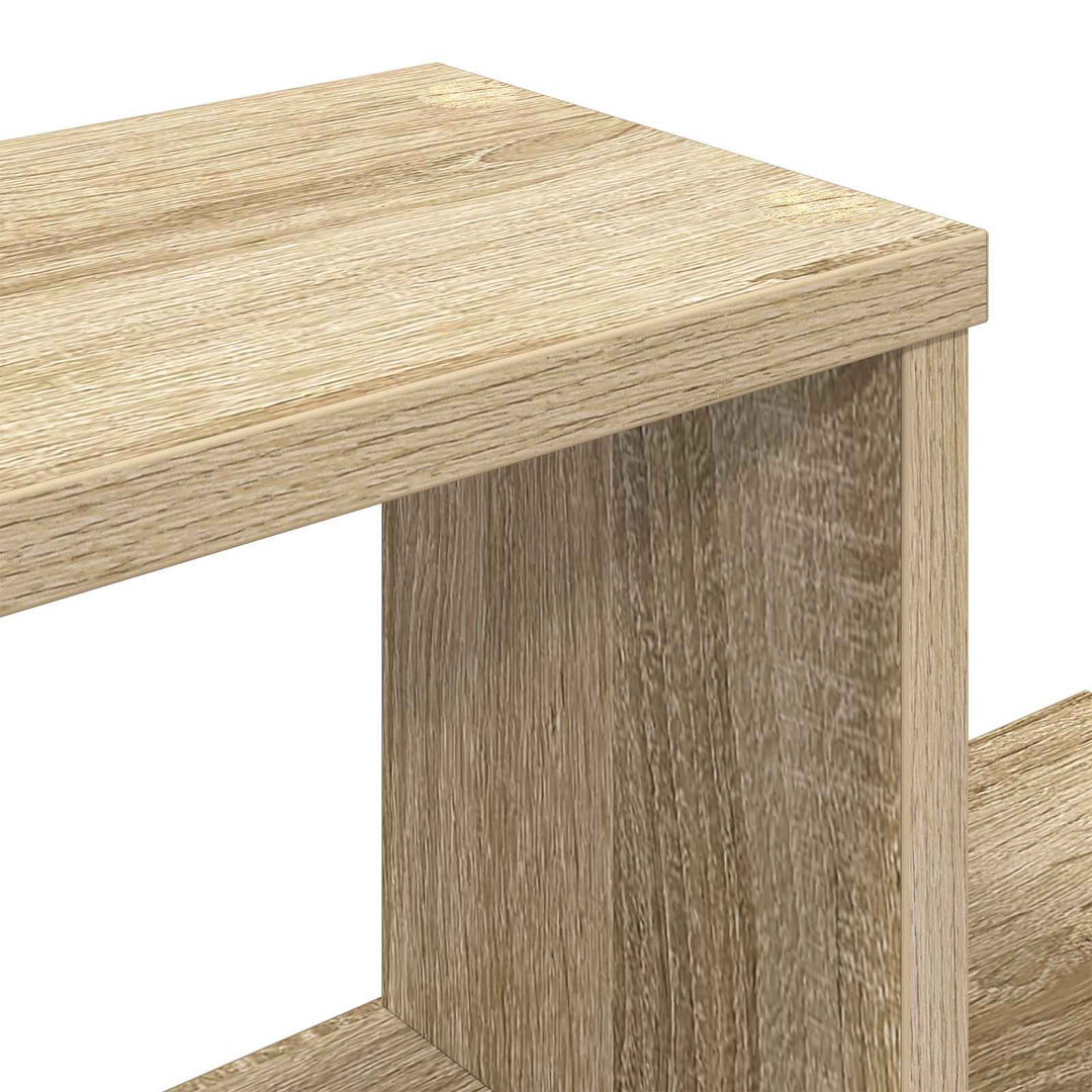 Væghængt TV-hylde Sonoma-eg 180 x 15 x 94 cm Konstrueret træ