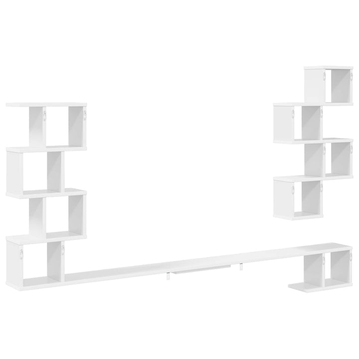 Væghængt TV-hylde Hvid 160 x 15 x 94 cm Konstrueret træ
