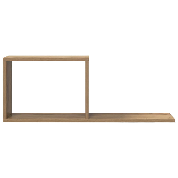 Svævehylder 2 pcs Artisan-eg 80 x 15 x 30 cm Konstrueret træ