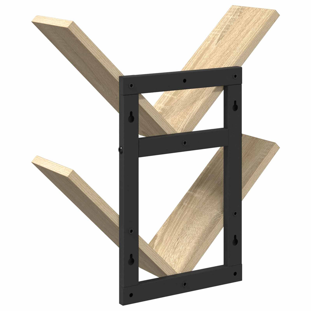 Væghængt Flydende Hylde 2 pcs Sonoma-eg 43 x 15 x 47 cm