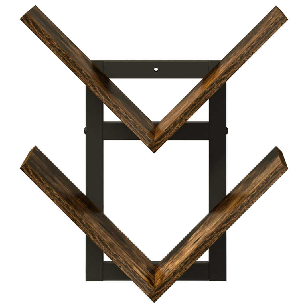 Væghængt Flydende Hylde 2 pcs Røget eg 43 x 15 x 47 cm