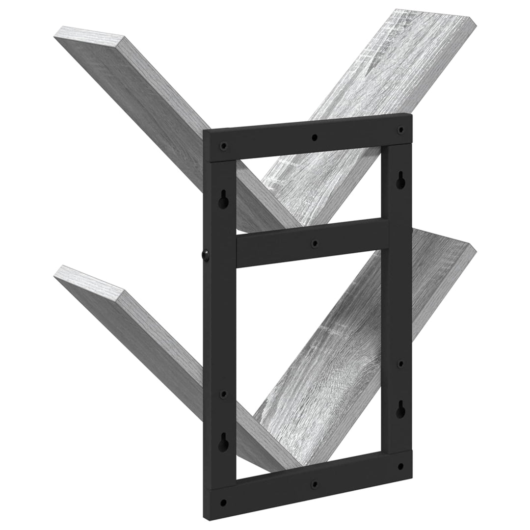 Væghængt Flydende Hylde 2 pcs Grå Sonoma 43 x 15 x 47 cm