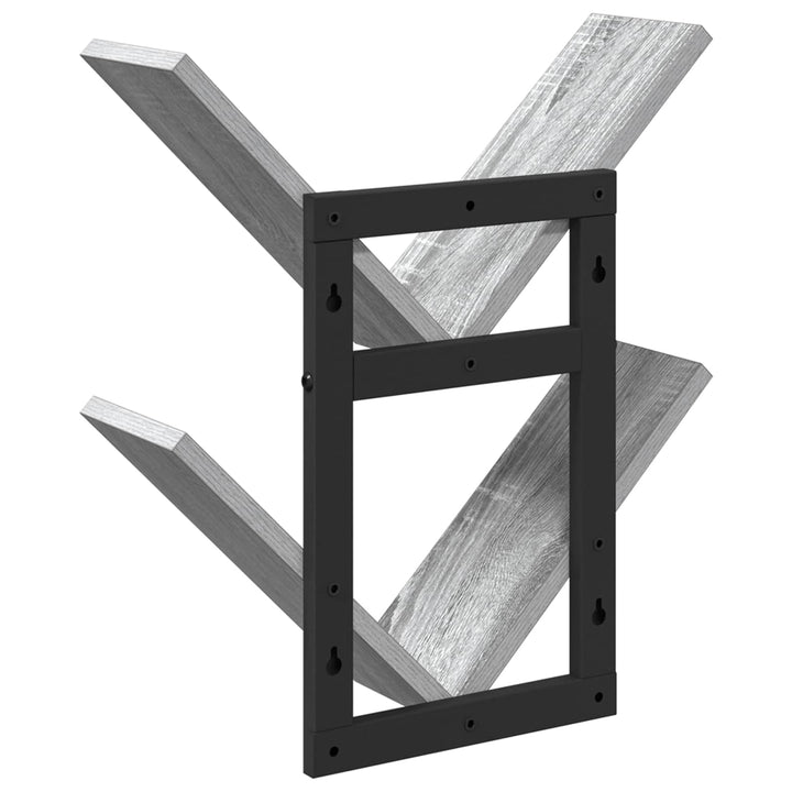 Væghængt Flydende Hylde 2 pcs Grå Sonoma 43 x 15 x 47 cm