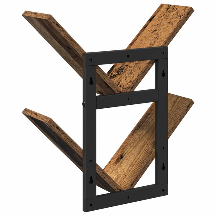 Væghængt Flydende Hylde 2 pcs Gammelt træ 43 x 15 x 47 cm