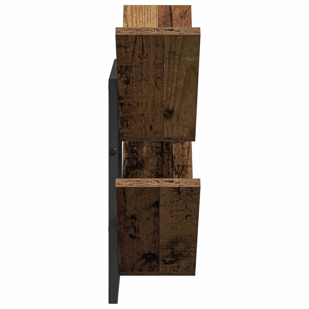 Væghængt Flydende Hylde 2 pcs Gammelt træ 43 x 15 x 47 cm